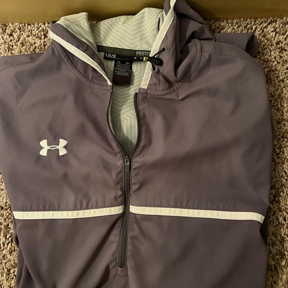 Under Armour pull over jacket, size large